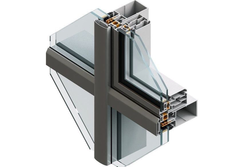 Vách kính mặt dựng Unitized