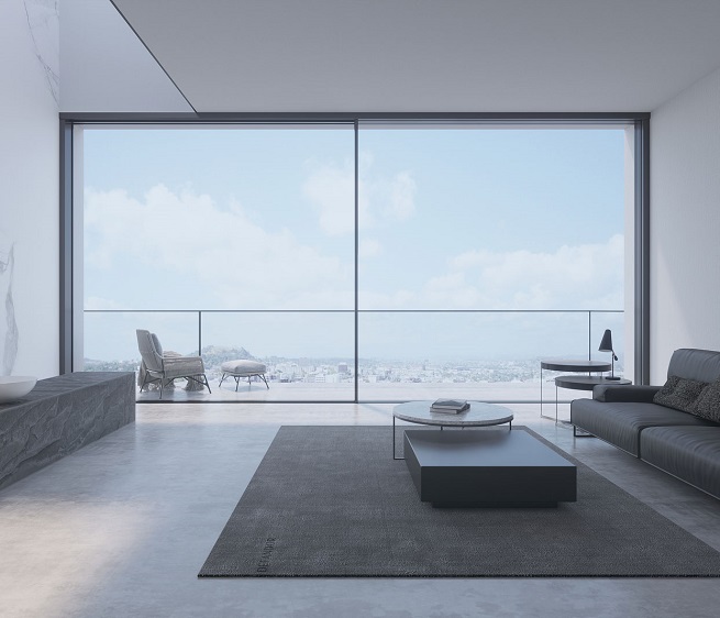 Cửa đi mở trượt hệ Maxal 120 không cầu cách nhiệt ( 2 ray)