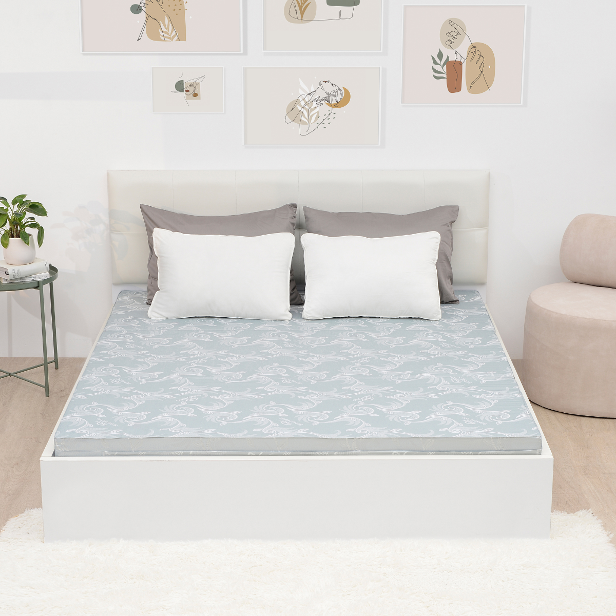 Đệm bông tinh khiết SH_DG21 009