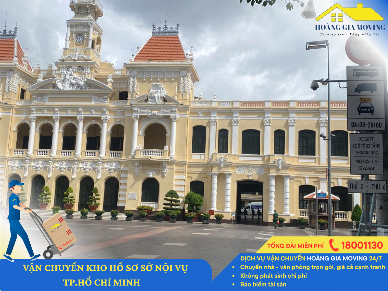 Dịch vụ vận chuyển Hoàng Gia Moving thực hiện vận chuyển kho hồ sơ sở nội vụ TP. HỒ CHÍ MINH