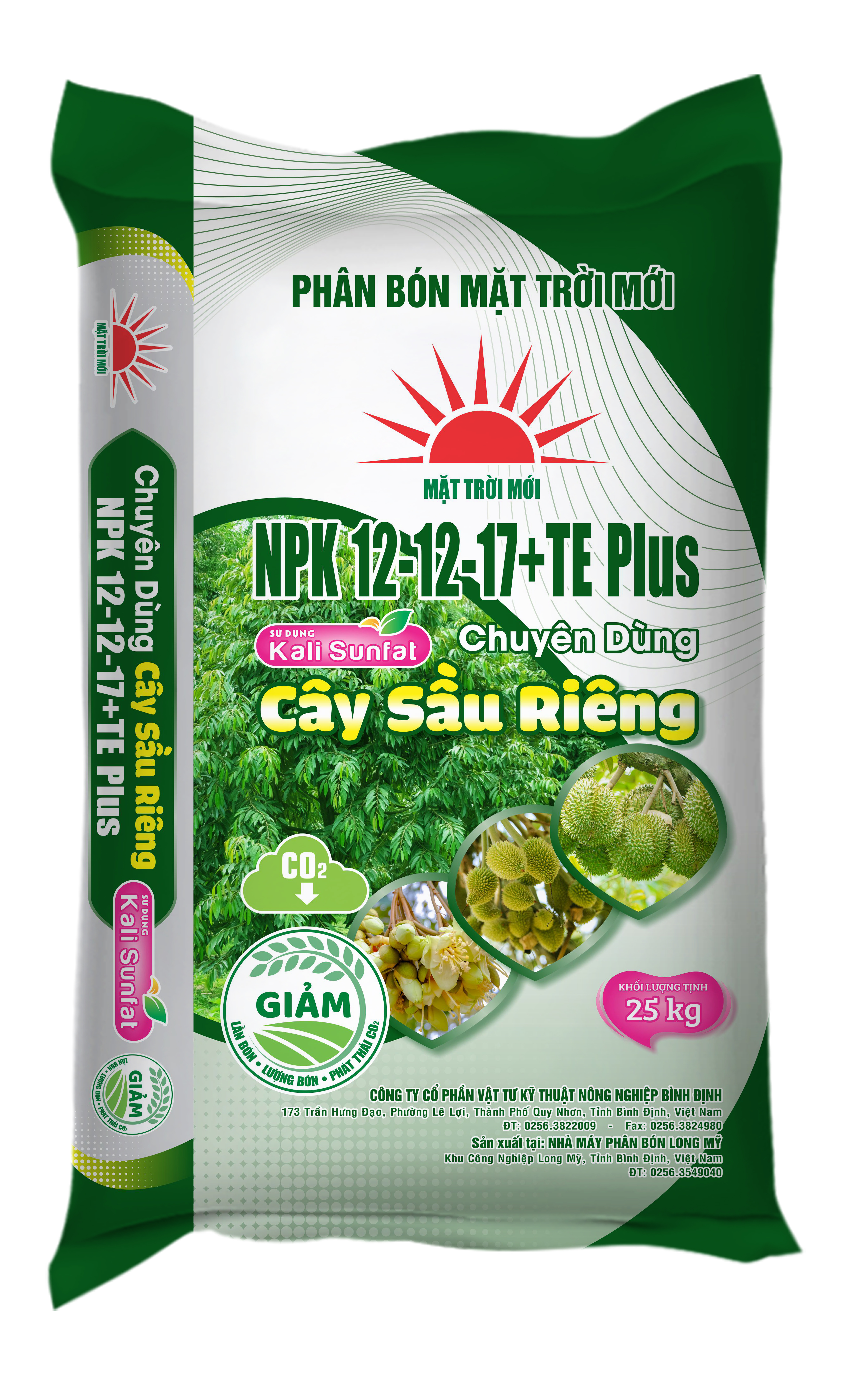 NPK 12-12-17+TE Plus Chuyên dùng Cây Sầu Riêng