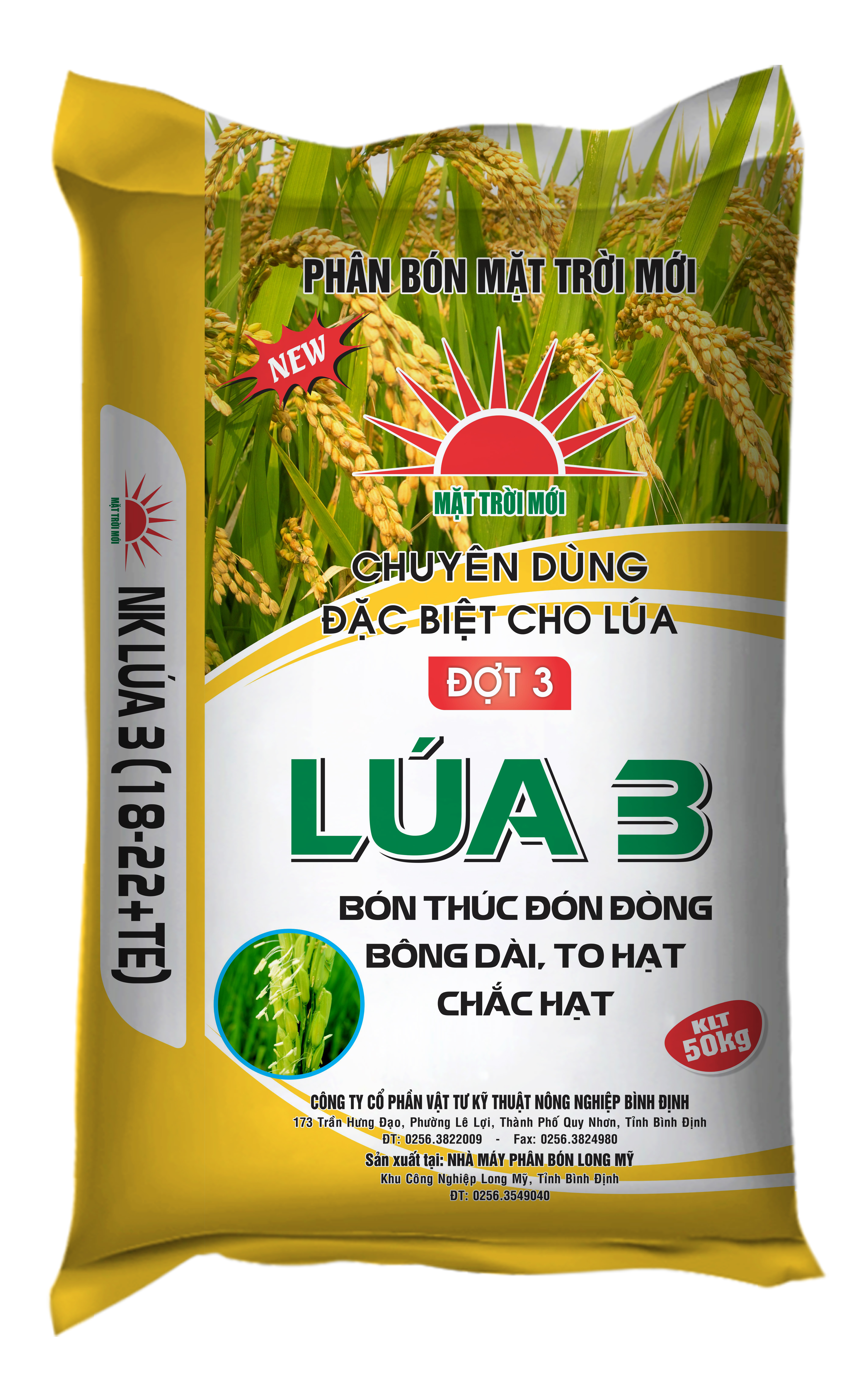 LÚA 3 (18-0-22+TE) Chuyên Dùng Lúa