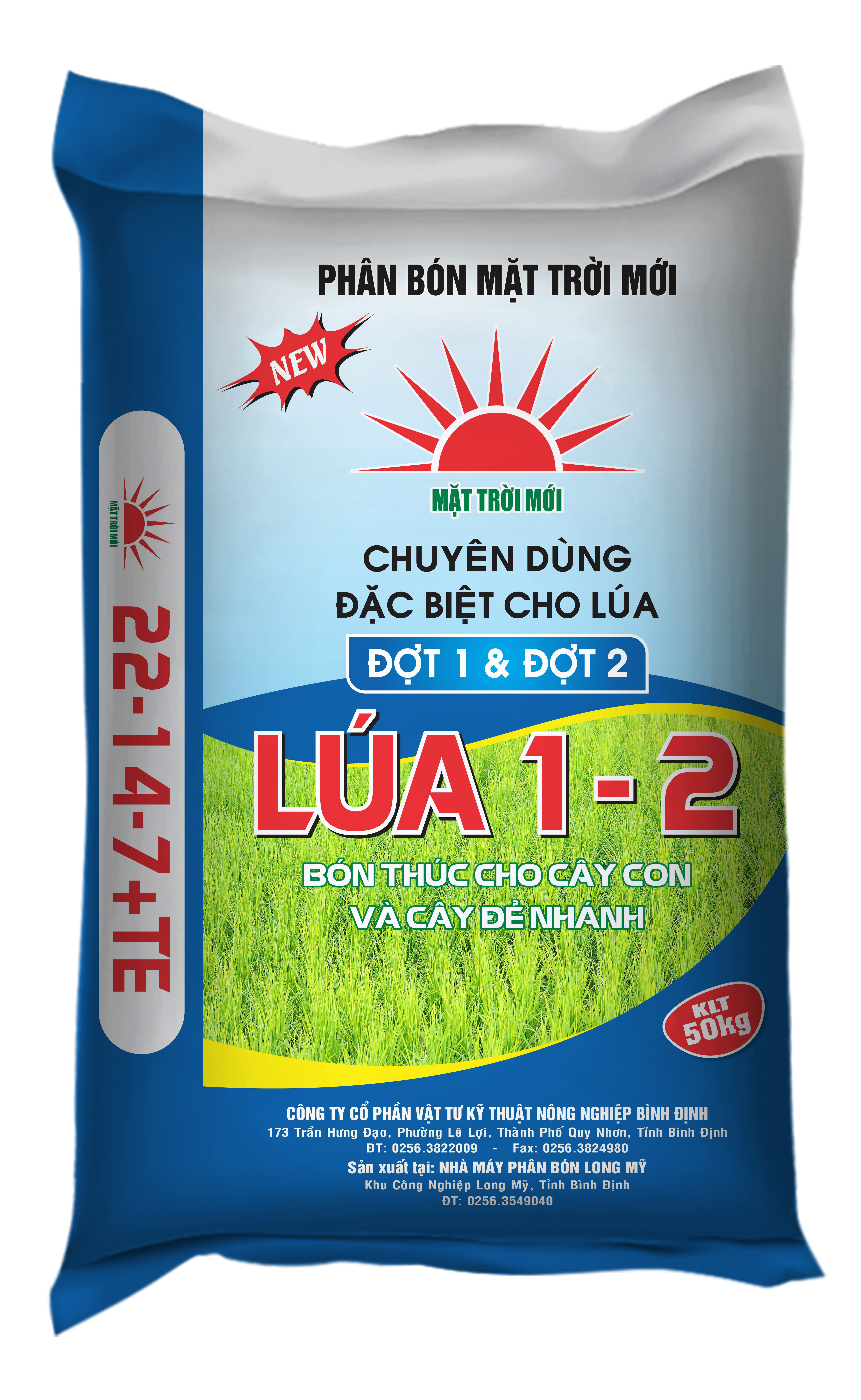 Lúa 1 - 2 (22-14-7+TE) Chuyên Dùng Lúa