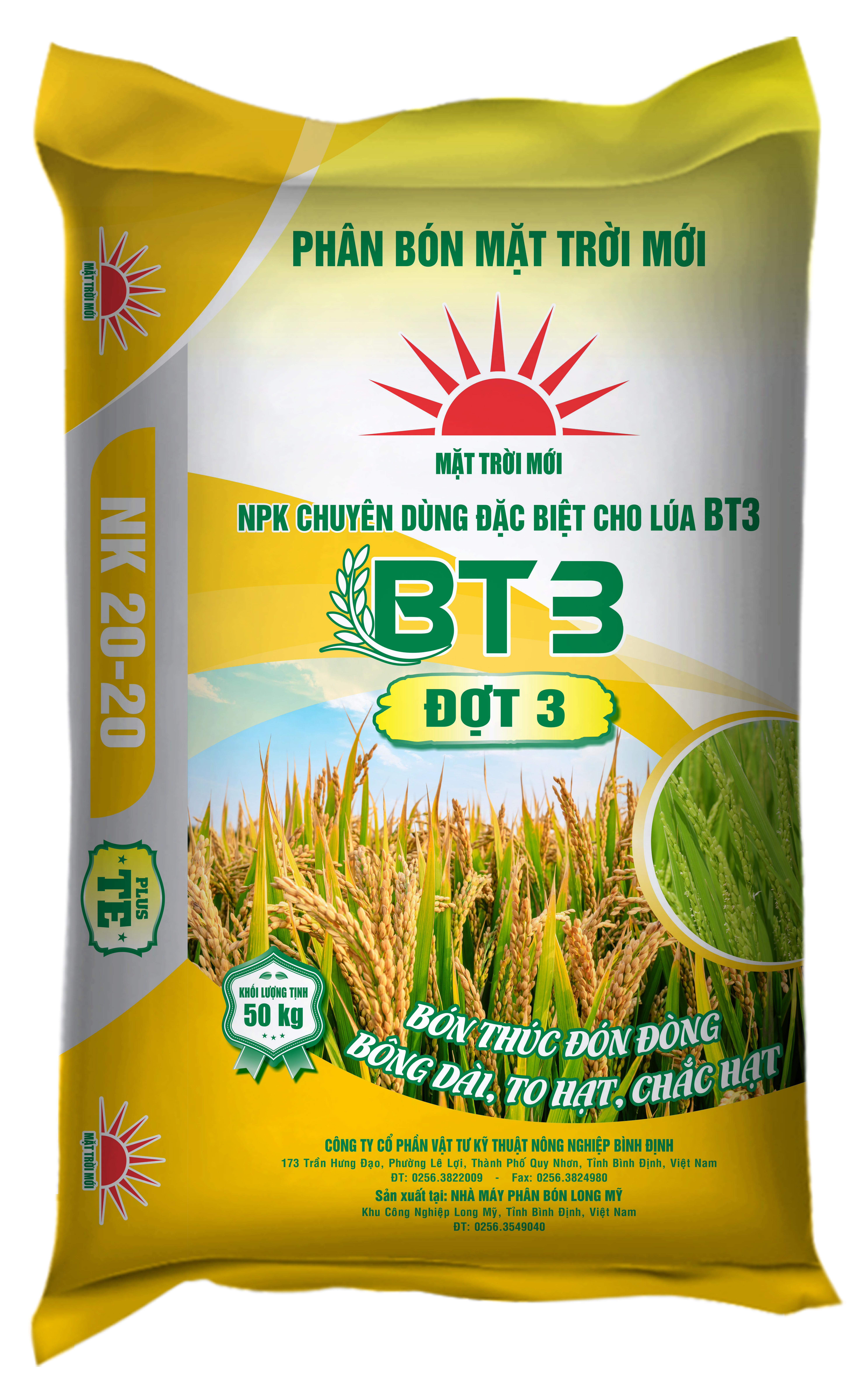 BT3 (20-0-20) Chuyên Dùng Cho Lúa