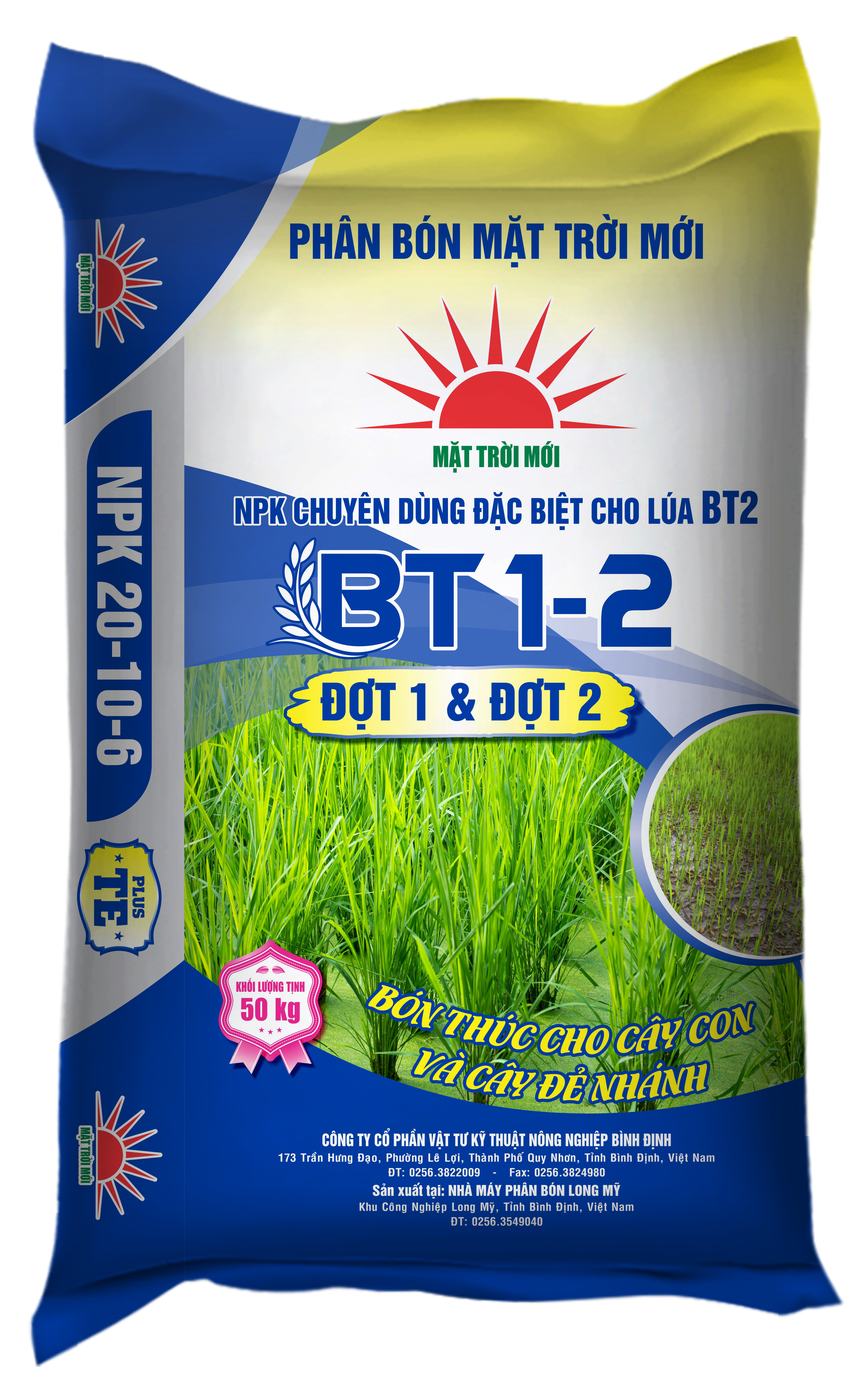 BT 1-2 (NPK 20-10-6) Chuyên Dùng Cho Lúa