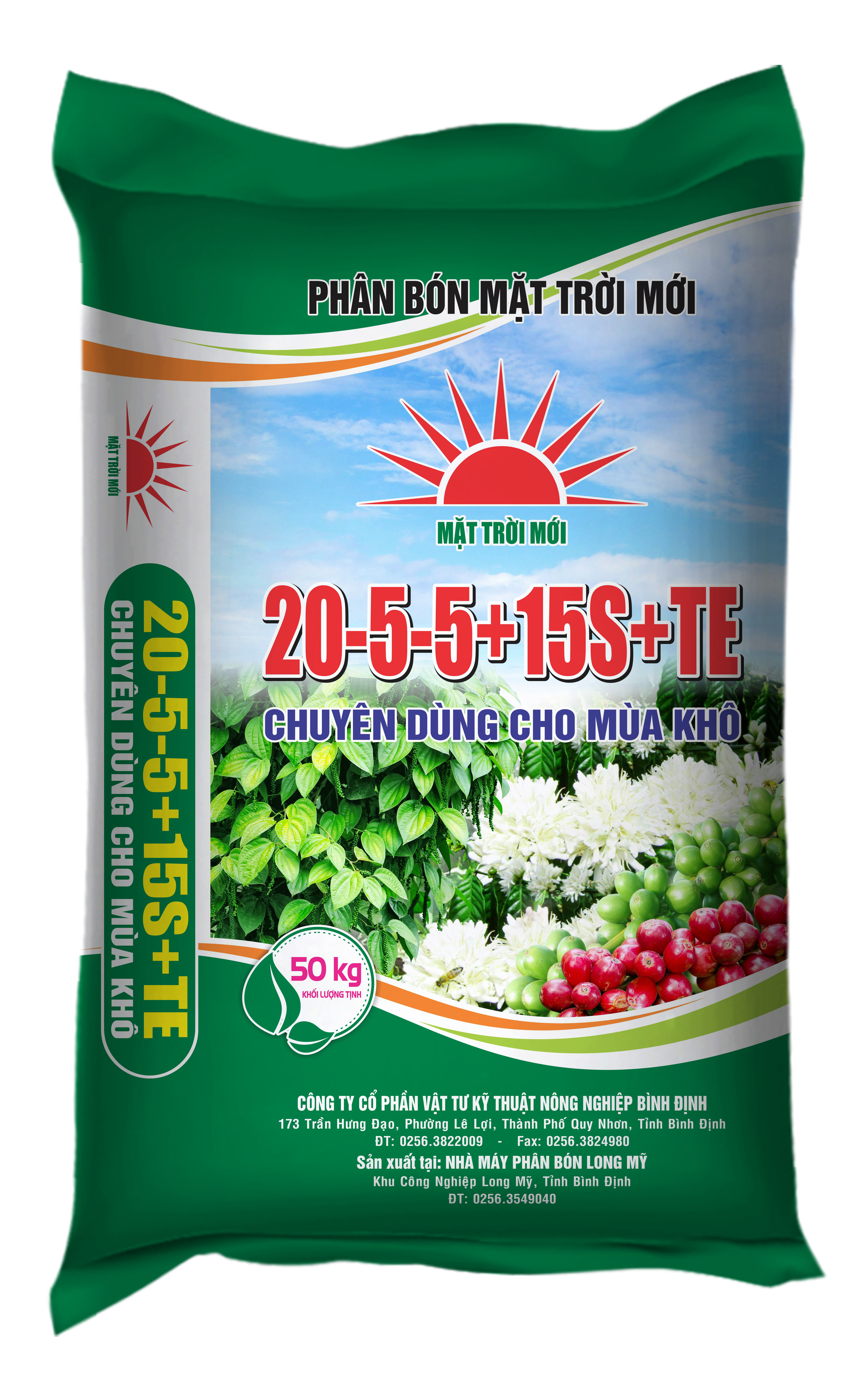 20-5-5+15S+TE (Dùng Cho Mùa Khô)
