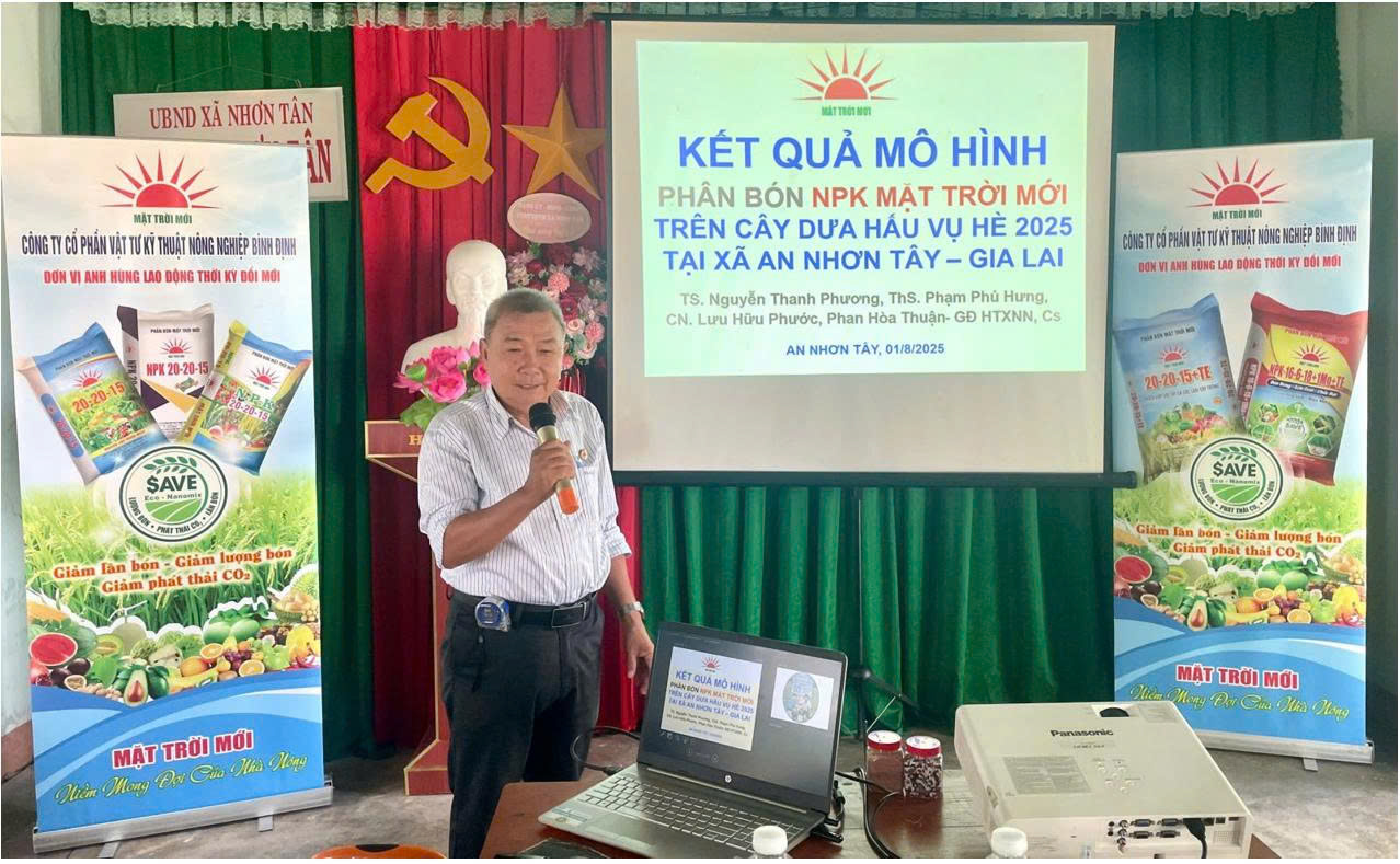 NPK Mặt Trời Mới giúp nông dân An Nhơn Tây thắng lớn vụ dưa hấu Hè 2025