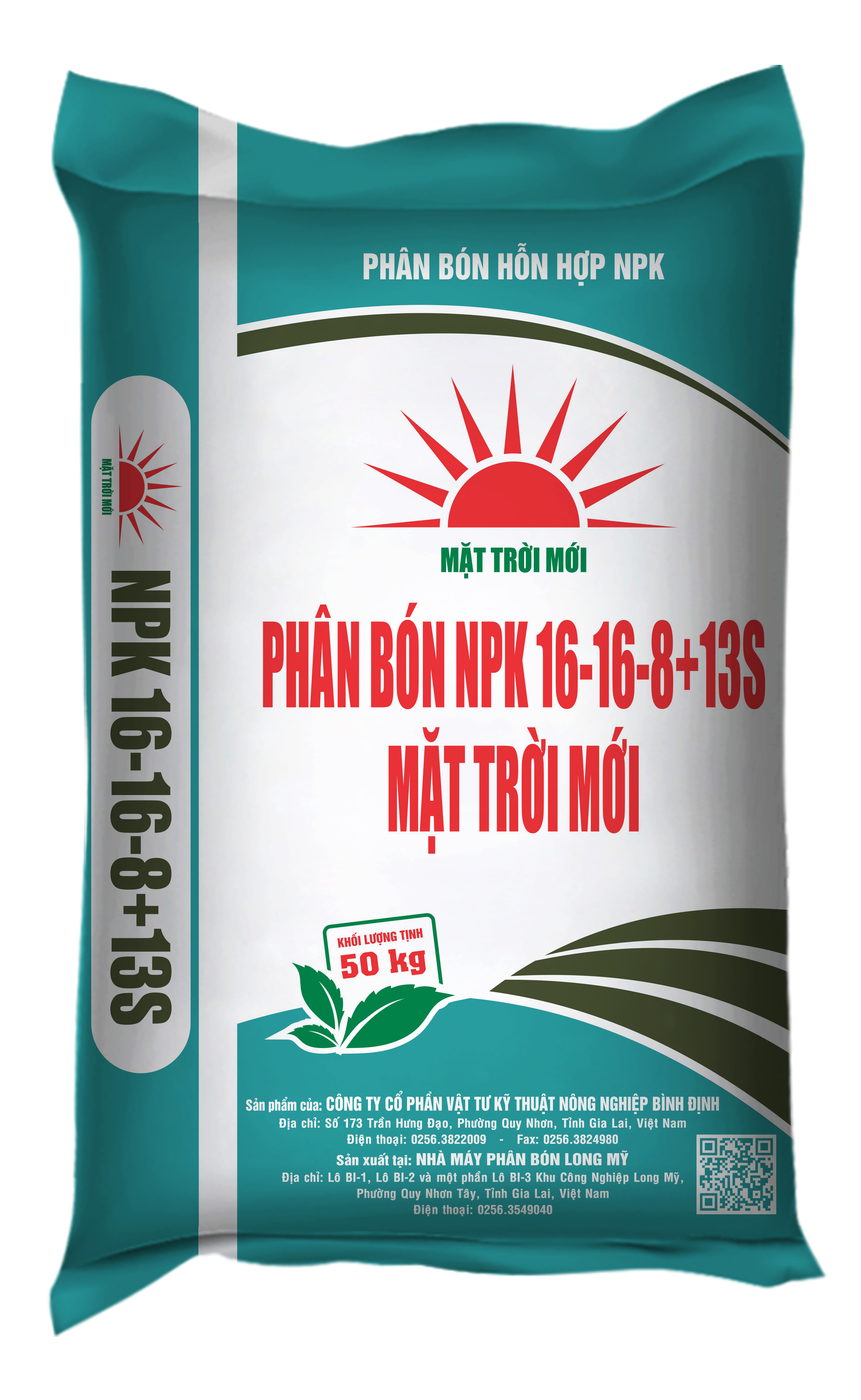 PHÂN BÓN MẶT TRỜI MỚI NPK 16-16-8+13S+TE