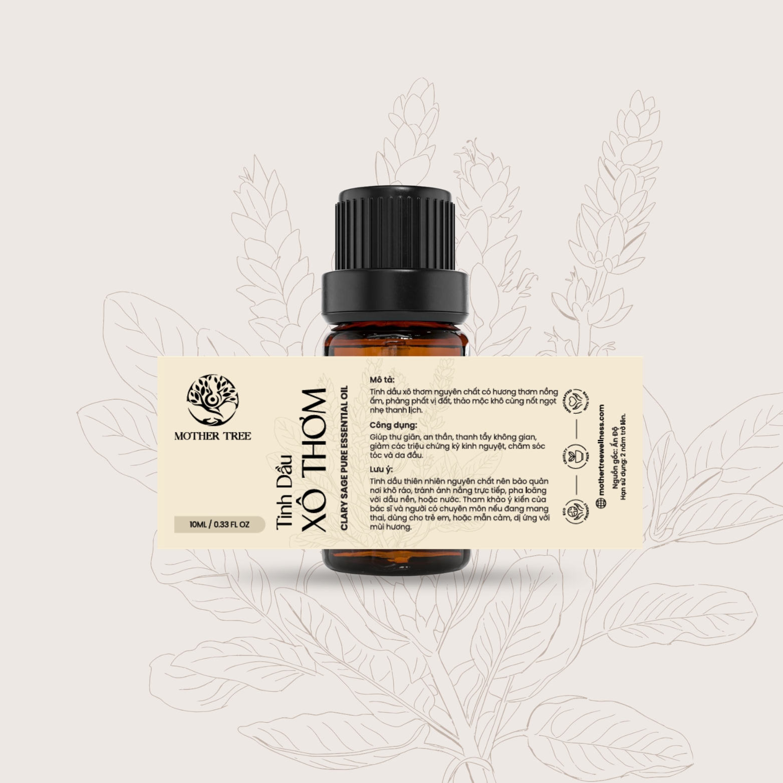 Tinh Dầu Xô Thơm - Clary Sage Pure Essential Oil
