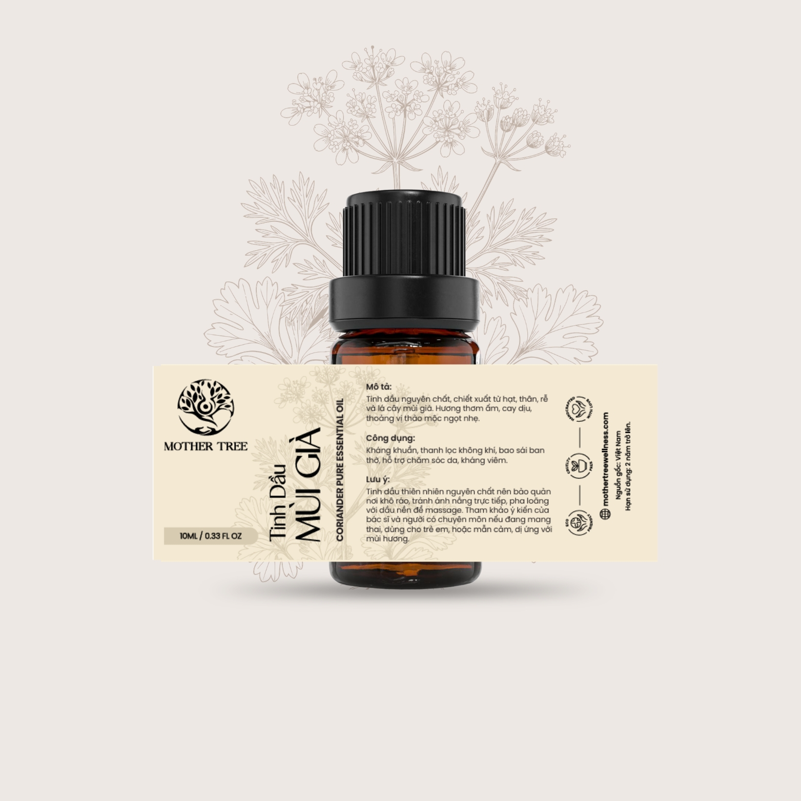 Tinh Dầu Mùi Già - Coriander Pure Essential Oil