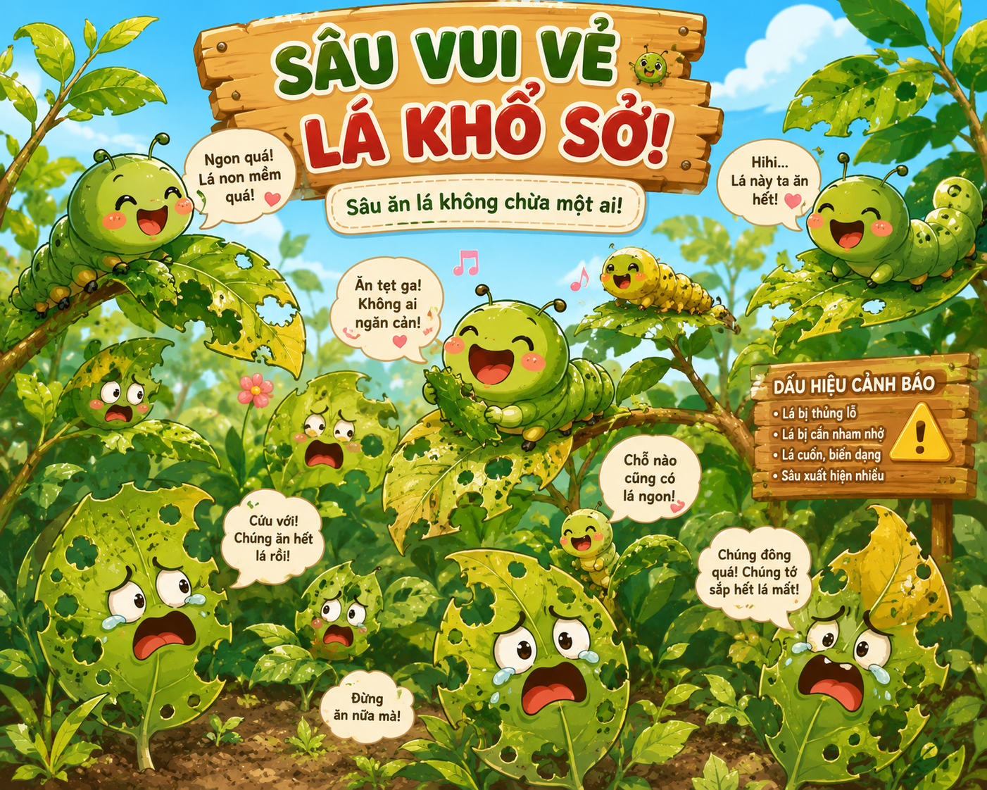 Một chiếc lá bị cắn có thể tiết lộ điều gì về cả vườn cây?