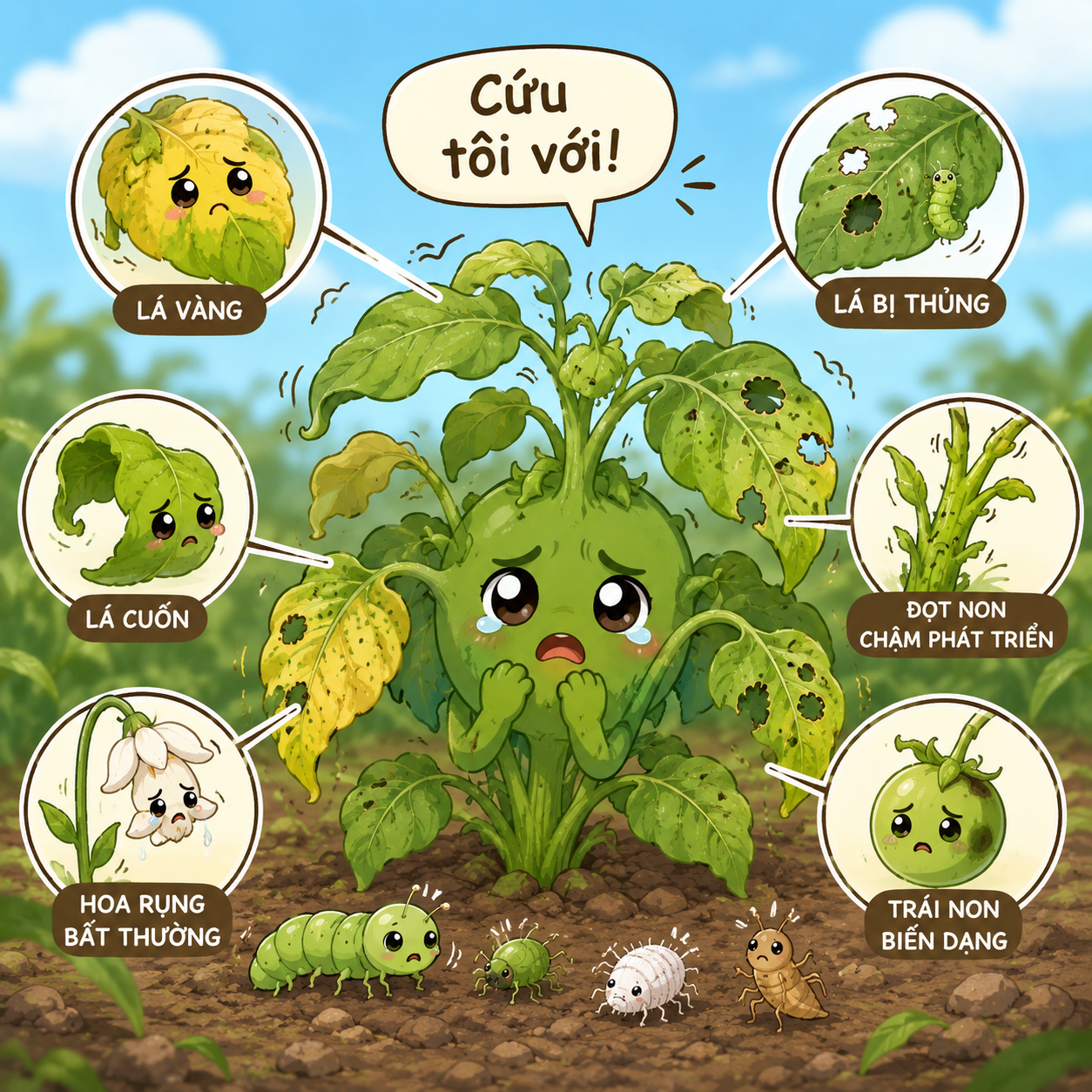 Cây Trồng Đang “Kêu Cứu” Bằng Cách Nào? Những Tín Hiệu Mà Nhiều Nhà Vườn Thường Bỏ Qua