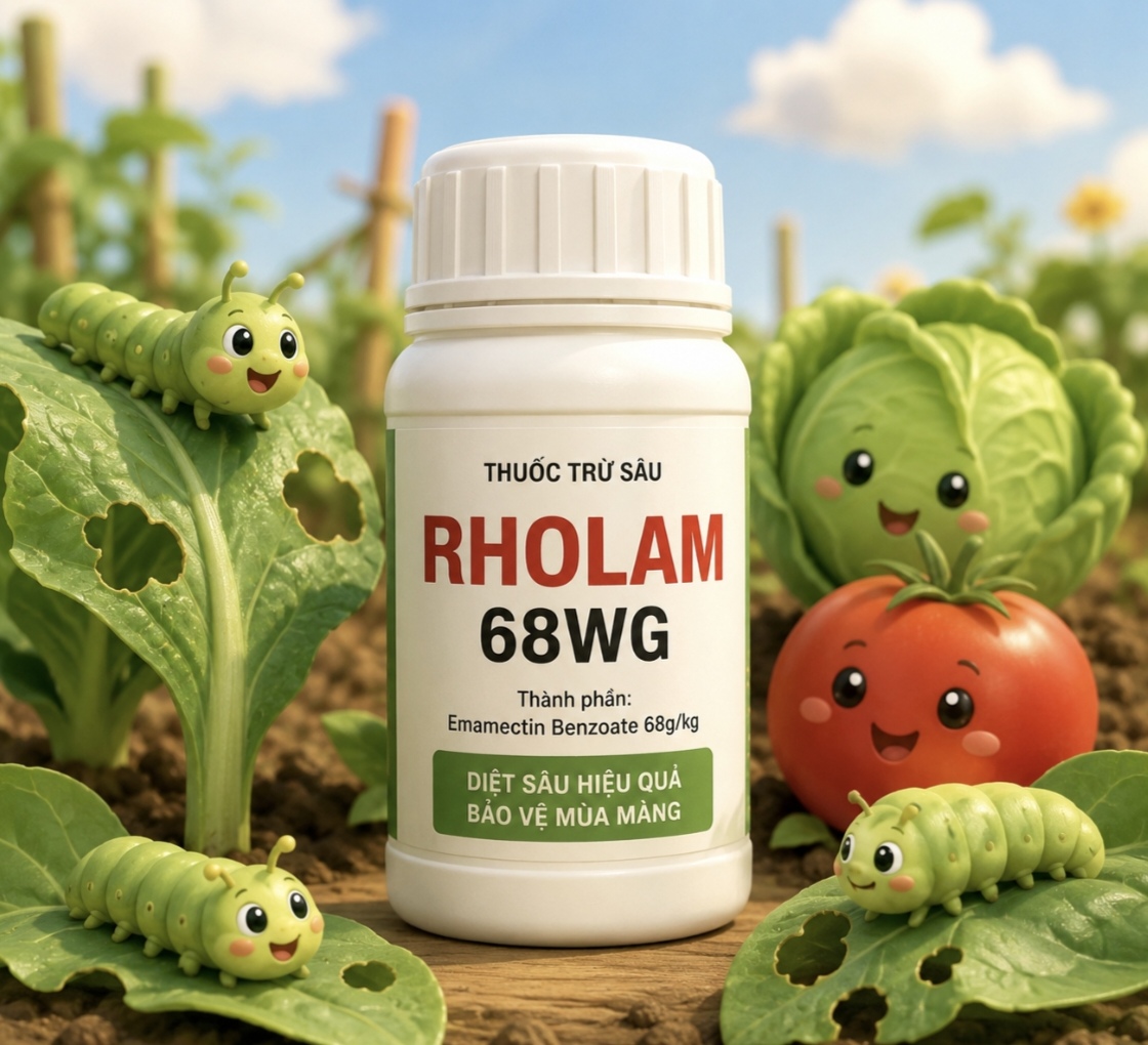 Thuốc Trừ Sâu RHOLAM 68WG – Giải Pháp Hiệu Quả Kiểm Soát Sâu Cuốn Lá, Sâu Xanh Và Sâu Đục Thân
