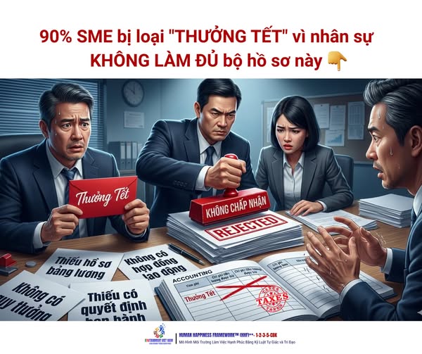 90% SME bị loại “THƯỞNG TẾT” vì nhân sự KHÔNG LÀM ĐỦ bộ hồ sơ này