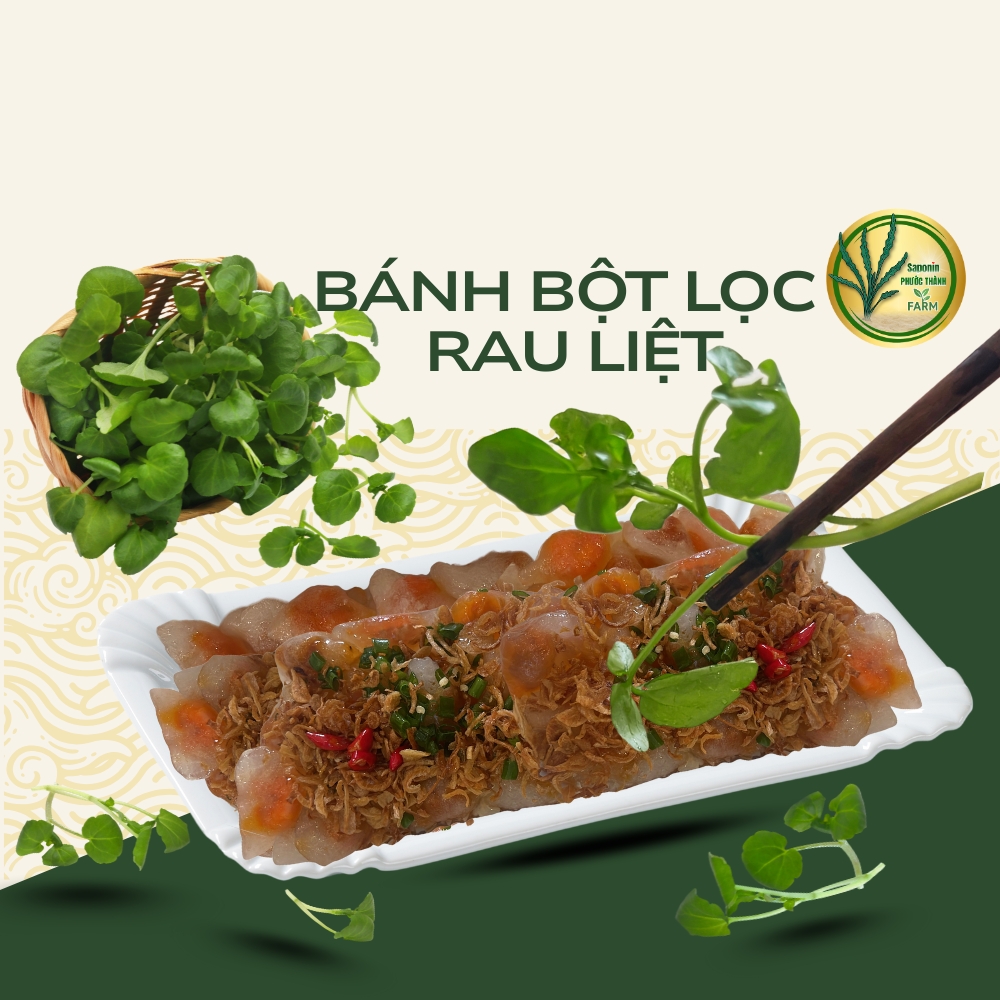 Bánh bột lọc rau liệt – Đặc sản độc đáo của xã Gio An, Quảng Trị
