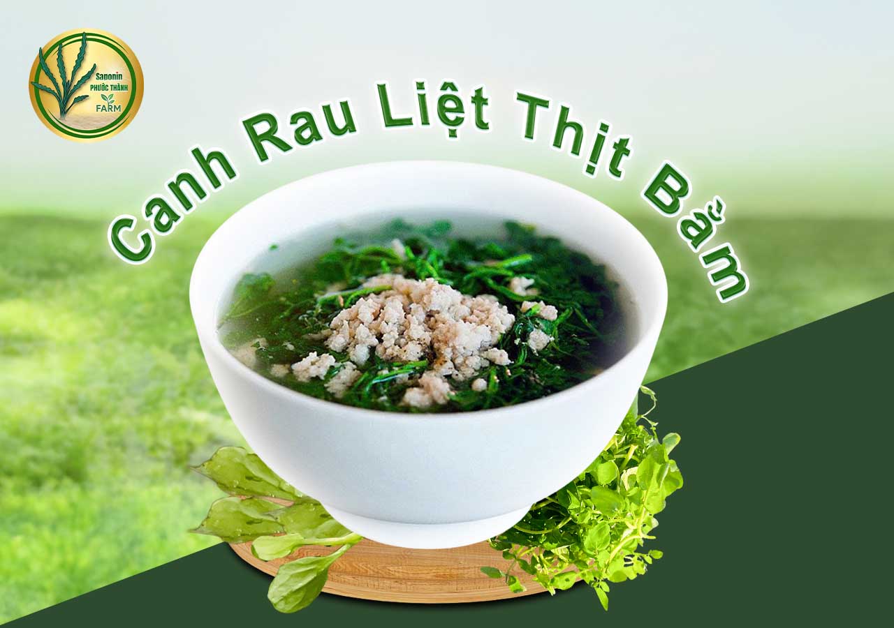 Cách nấu canh rau liệt thịt bằm thơm ngon và giữ trọn dinh dưỡng