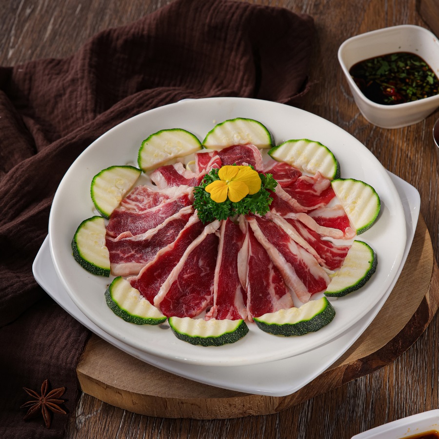 Dẻ sườn bò hấp bí ngòi