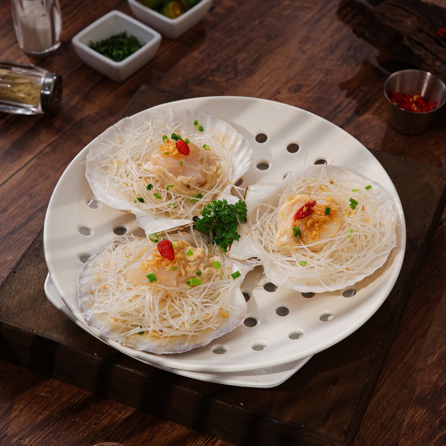 Sò điệp hấp miến