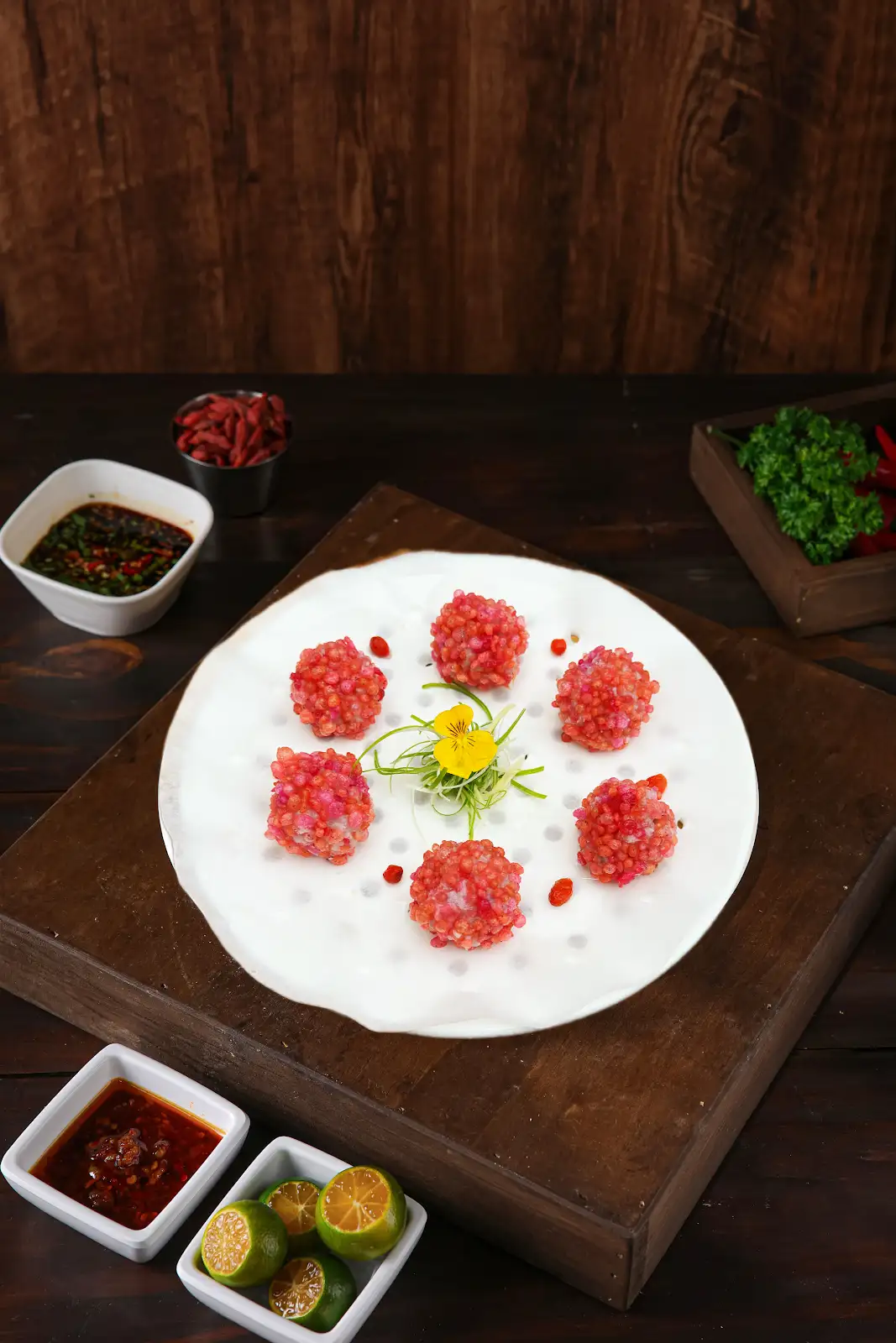 Ngọc Lệ Chi Chiên Giòn – Crispy Lychee Delight
