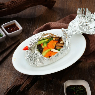 Đậu Hủ Giấy Bạc - (Foil-wrapped Tofu)