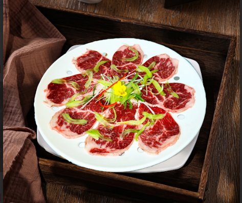 Dải Thăn Bò Hấp Gừng-(Steamed beef tenderloin with ginger)