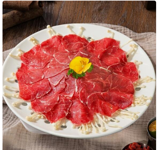 Bắp Bò Hấp Nấm Kim Châm- (Steamed Beef Shank with Enoki Mushroom)