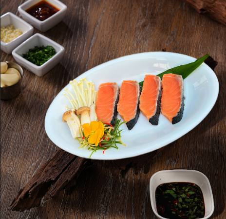 Cá Hồi Sốt HongKong-(Hong Kong Style Salmon)