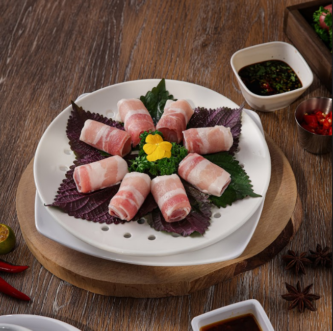 Ba Rọi Cuộn Cá - (Fish-wrapped Pork Belly)