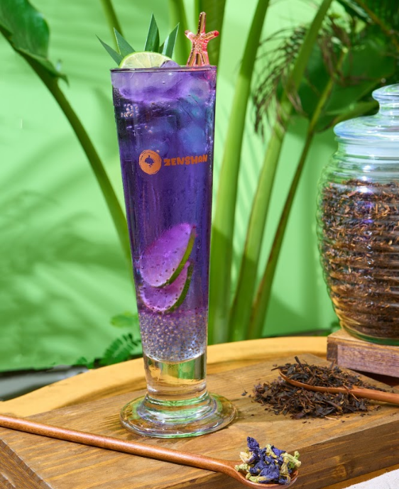 Trà Hoa Đậu Biếc Hạt Chia - (Butterfly Pea Tea with Chia Seeds)